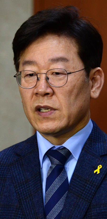 더불어민주당 대선 예비 후보인 이재명 경기 성남시장. ⓒ뉴시스·여성신문