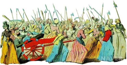 베르사이유궁으로 행진하는 여성들