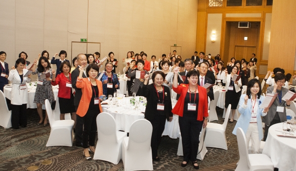 지난해 9월 열린 세계여성이사협회(Women Corporate Directors) 한국지부 발족식 모습. 단체는 이사회에서 주요 의사결정에 참여하는 여성 리더들로 구성된 비즈니스 커뮤니티다. ⓒ이정실 사진기자