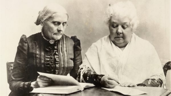 미국 여성참정권 운동의 주역인 수잔 B. 앤서니(왼쪽)과 엘리자베스 캐시 스탠턴. ⓒThe Library of Congress