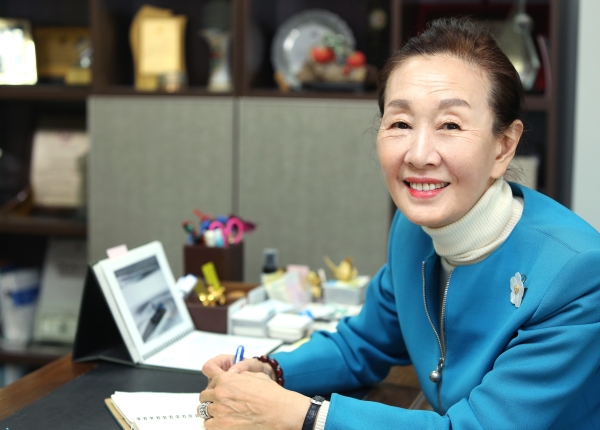 한미영 세계여성발명기업인협회 회장은 “한국이 지식재산권 분야에서 세계의 중심이 되길 바란다”고 말했다. ⓒ이정실 여성신문 사진기자