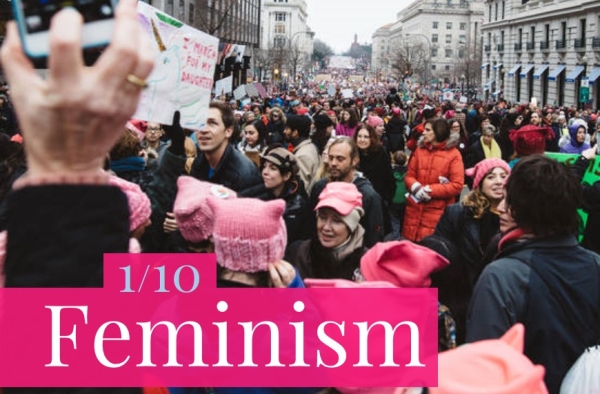온라인 사전 미리엄-웹스터가 올해의 단어로 ‘페미니즘(feminism)’을 선정했다. 페미니즘은 전년도 대비 70%이상의 검색 증가를 기록했다. ⓒmerriam-webster.com