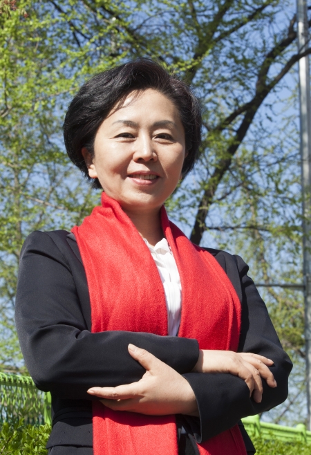 경남도지사 선거에 출마한 김영선 전 의원 ⓒ이정실 여성신문 사진기자