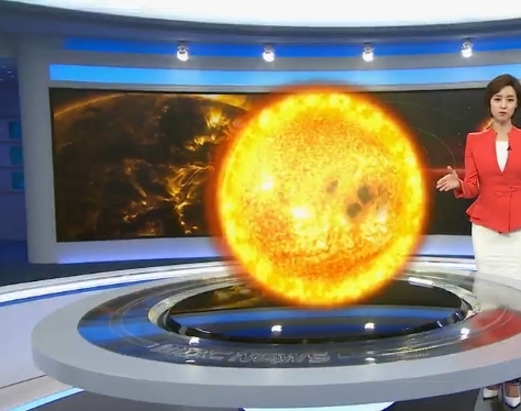 초대형 태양 흑점 ⓒMBC 방송 캡쳐