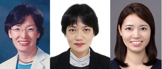 (왼쪽 부터)김혜순 기획조정관, 이은영 대변인, 신현미 비서실장