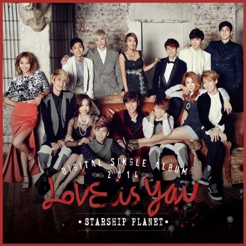 스타쉽엔터테인먼트가 공개한스페셜 싱글 앨범 ‘러브 이즈 유(love is you)가 음원차트에서 1위를 기록하고 있다.