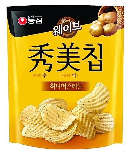 농심이 출시한 달콤한 감자칩 수미칩 허니머스타드
