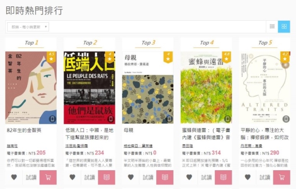 지난 3일 출간된 『82년생 김지영』 대만판이 대만 최대 전자책 사이트 리드무(Readmoo)에서 전자책 부문 1위를 기록했다. ⓒ민음사 제공