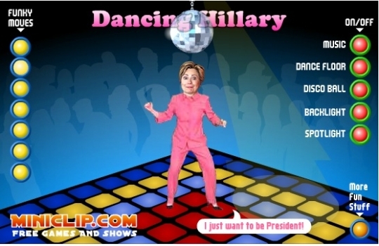‘Anti-Hillary’ flash games launched by The Hillary Project.