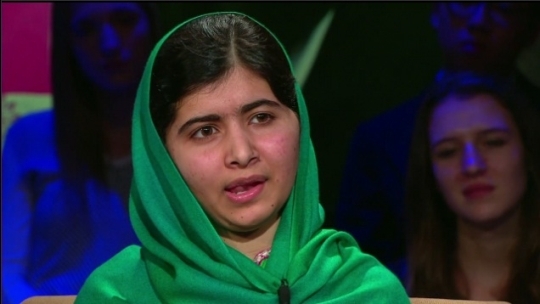 Malala Yousafzai in an interview with CNN.    ⓒCNN