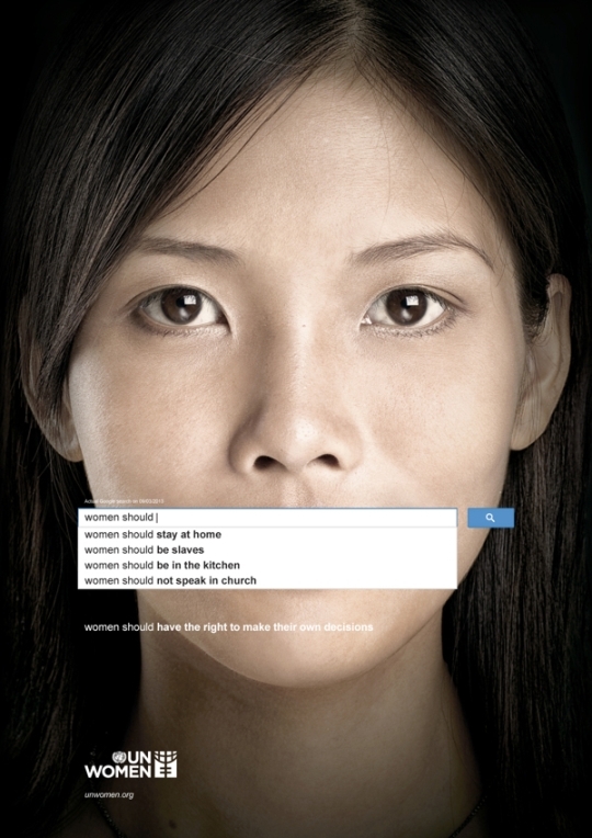 UN Women’s new gender equality ad campaign series.     ⓒ Memac Ogilvy & Mather Dubai