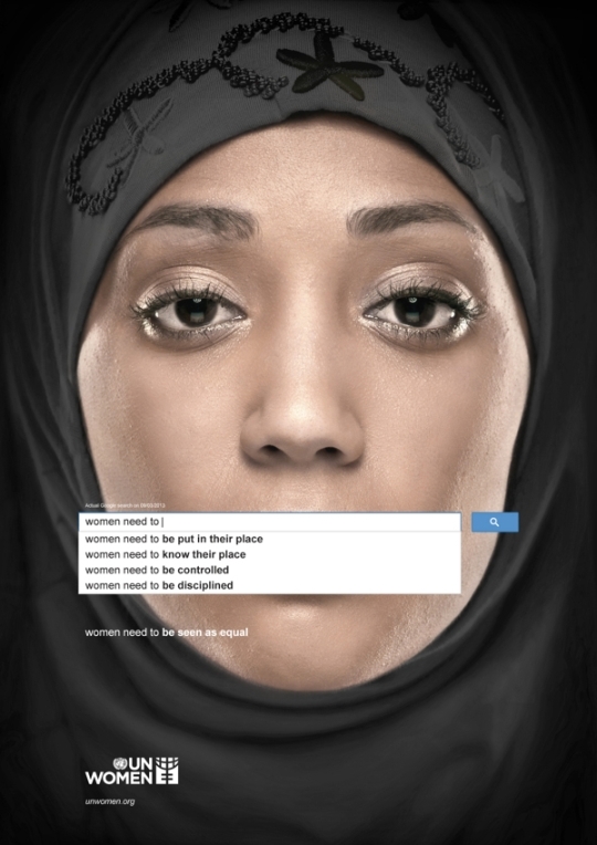 UN Women’s new gender equality ad campaign series.     ⓒ Memac Ogilvy & Mather Dubai