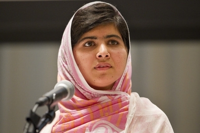 Malala Yousafzai delivering a speech at the United Nations Youth Assembly ⓒ UN photo