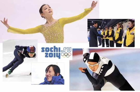Kim Yuna, the women’s curling team, Lee Sang-hwa, Lee Chae-won, Shim Seok-hee (clockwise from top left). ⓒ Women’s News